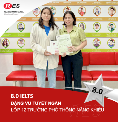 Đặng Vũ Tuyết Nga 8.0 ielts