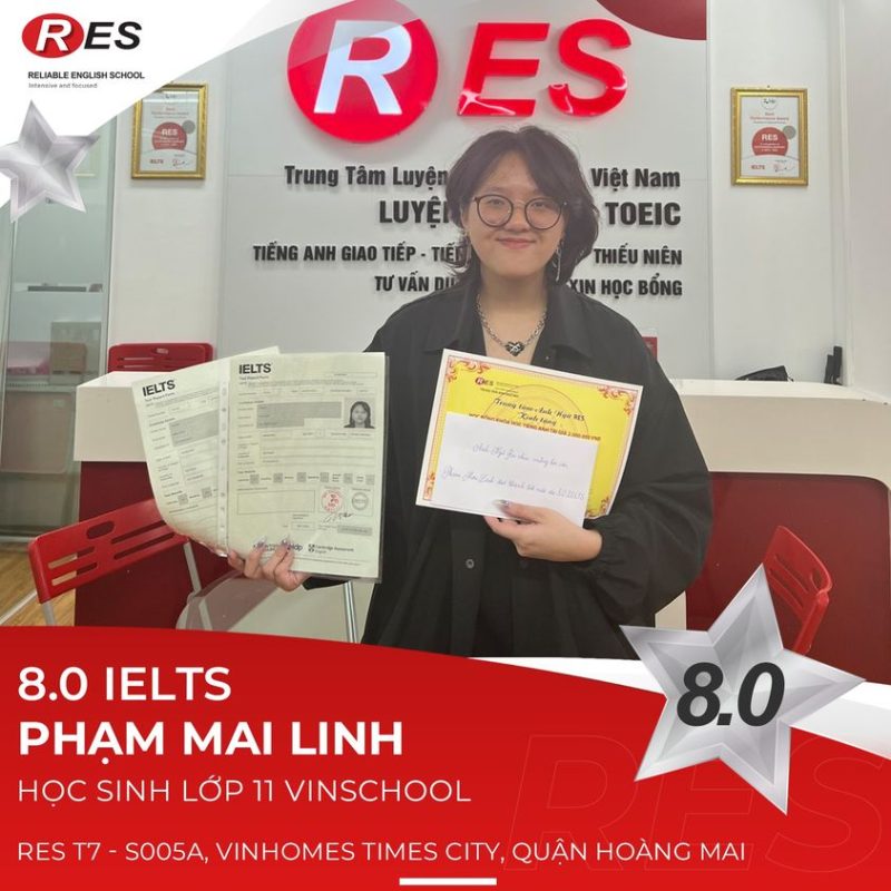 Phạm Mai Linh 8.0 IELTS