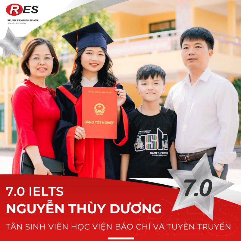 Đạt 7.0 Ielts nhờ Trung tâm anh ngữ RES - “Bóc phốt RES”